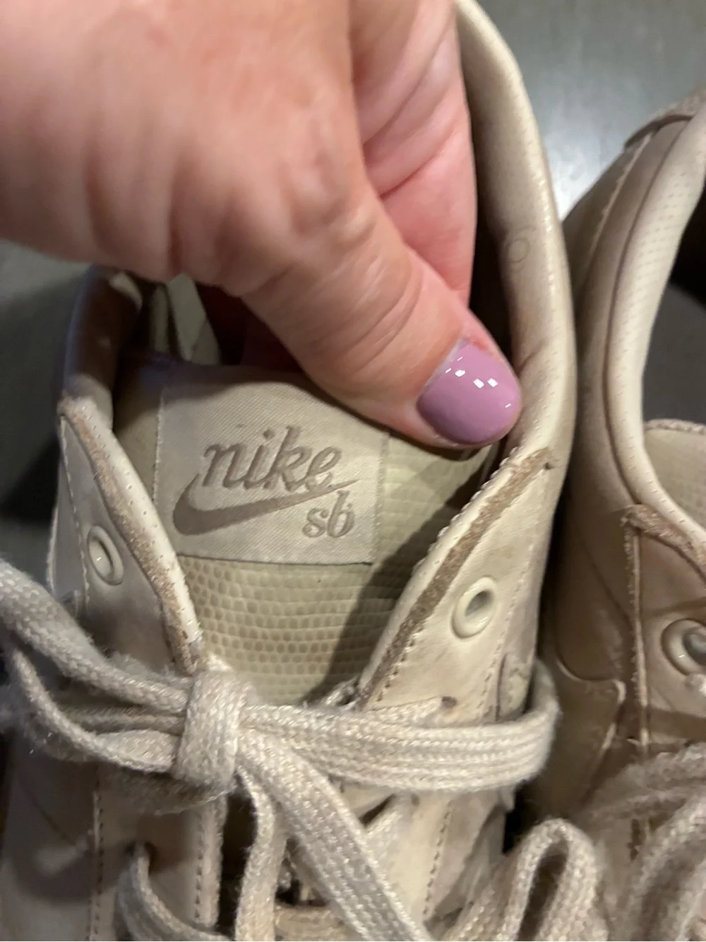 Nike SB mens Low-Top Sneakers in Light Beige